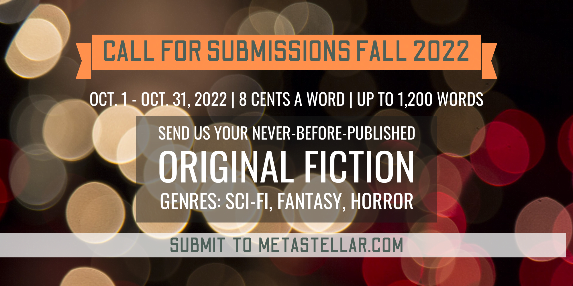 Fall 2022 Call for Submissions Opens October 1st